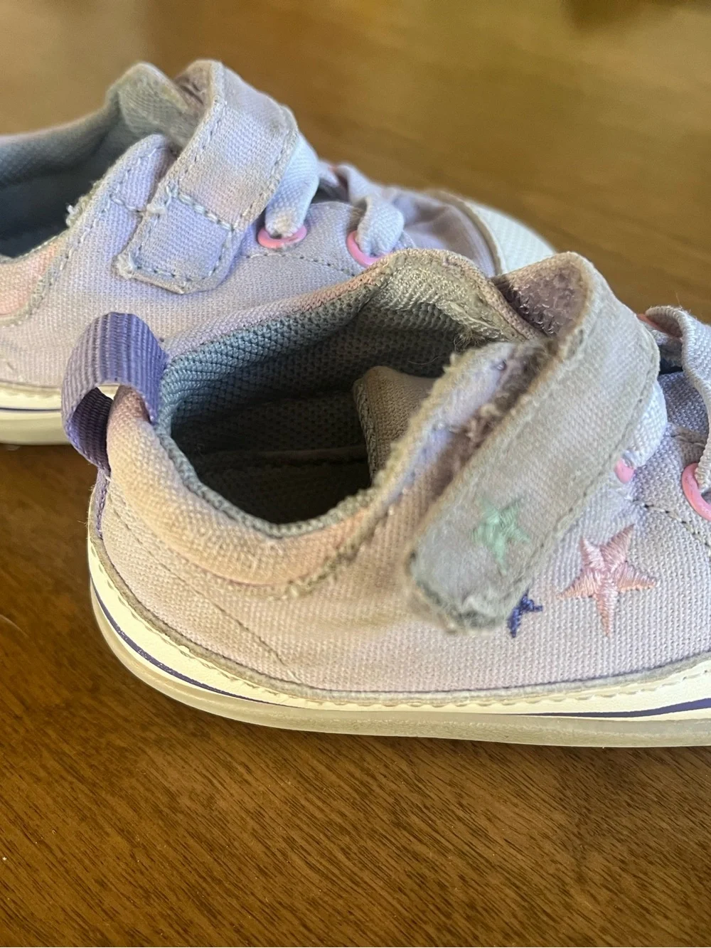 See Kai Run Stevie bundle- Lavender & Star Canvas Sneakers